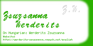 zsuzsanna werderits business card